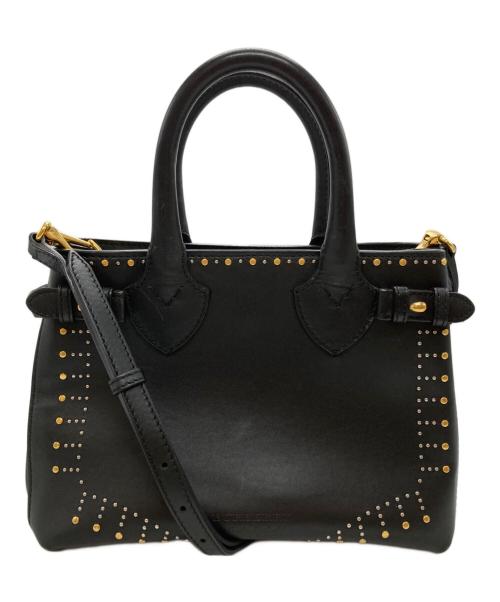 BURBERRY（バーバリー）BURBERRY (バーバリー) 2WAYスタッズバッグ/Studded bag ブラックの古着・服飾アイテム