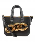 J.W.ANDERSONジェイダブリューアンダーソン）の古着「MINI CHAIN TOTE BAG/ミニチェーントートバッグ」｜ブラック