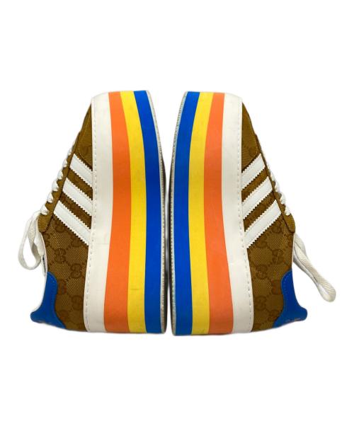adidas（アディダス）adidas (アディダス) GUCCI (グッチ) GG Gazelle ブラウン サイズ:23cmの古着・服飾アイテム