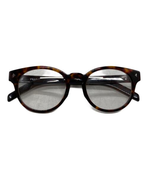 PRADA（プラダ）PRADA (プラダ) 伊達眼鏡/Eyewear ブラウン サイズ:52□20-150の古着・服飾アイテム