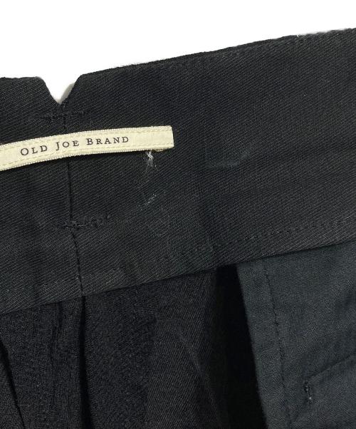 OLD JOE & Co.（オールドジョー）OLD JOE & Co. (オールドジョー) ウールシルクリネンベルテッドパンツ ブラック サイズ:91の古着・服飾アイテム