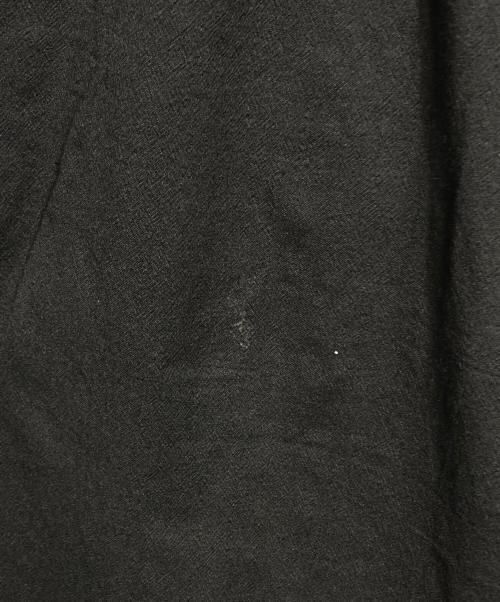 OLD JOE & Co.（オールドジョー）OLD JOE & Co. (オールドジョー) ウールシルクリネンベルテッドパンツ ブラック サイズ:91の古着・服飾アイテム
