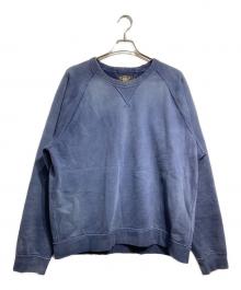 RRL（ダブルアールエル）の古着「ガーメントダイド フレンチ テリー スウェットシャツ」｜ネイビー