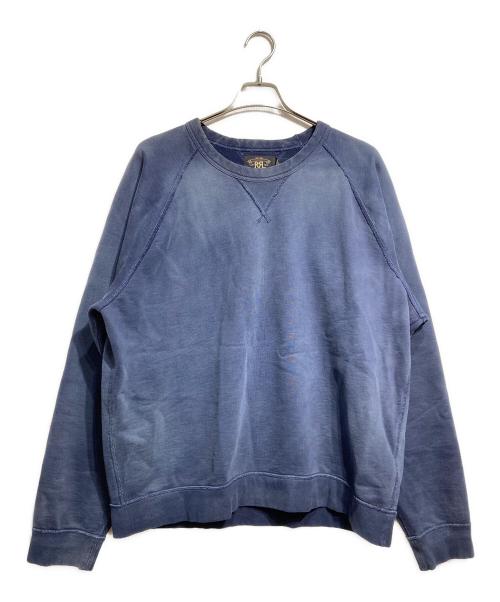 RRL（ダブルアールエル）RRL (ダブルアールエル) ガーメントダイド フレンチ テリー スウェットシャツ ネイビー サイズ:XXLの古着・服飾アイテム