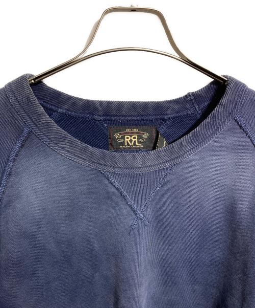 RRL（ダブルアールエル）RRL (ダブルアールエル) ガーメントダイド フレンチ テリー スウェットシャツ ネイビー サイズ:XXLの古着・服飾アイテム