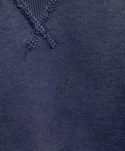 RRL（ダブルアールエル）RRL (ダブルアールエル) ガーメントダイド フレンチ テリー スウェットシャツ ネイビー サイズ:XXLの古着・服飾アイテム