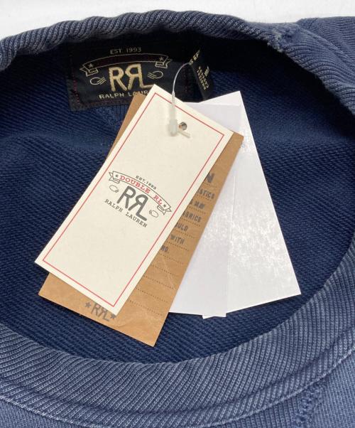RRL（ダブルアールエル）RRL (ダブルアールエル) ガーメントダイド フレンチ テリー スウェットシャツ ネイビー サイズ:XXLの古着・服飾アイテム