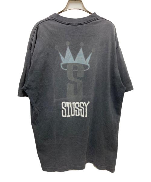 stussy（ステューシー）stussy (ステューシー) 80's クラウンロゴTee グレー サイズ:XLの古着・服飾アイテム