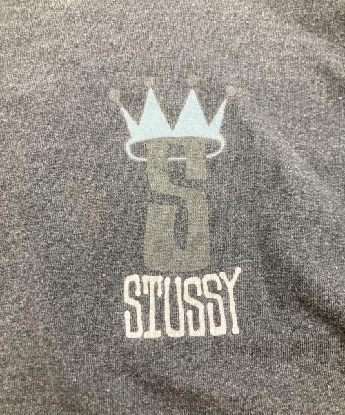 stussy（ステューシー）stussy (ステューシー) 80's クラウンロゴTee グレー サイズ:XLの古着・服飾アイテム
