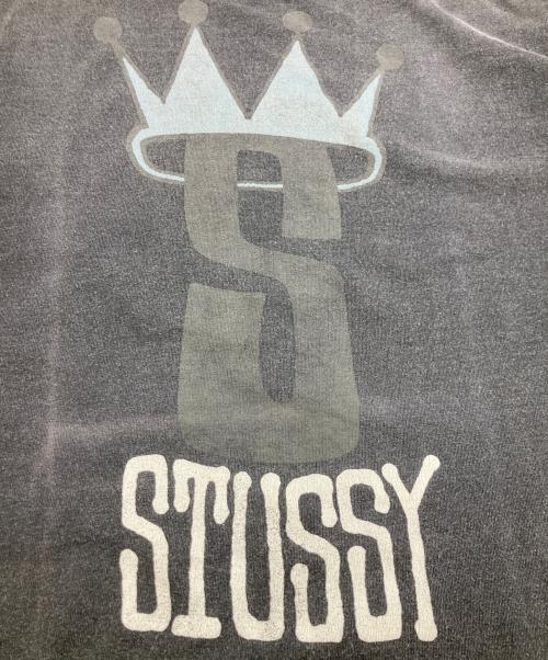 stussy（ステューシー）stussy (ステューシー) 80's クラウンロゴTee グレー サイズ:XLの古着・服飾アイテム