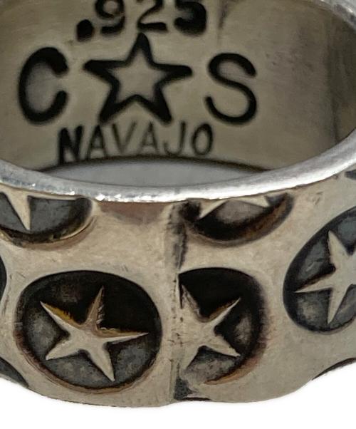 Cody Sanderson（コディ・サンダーソン）Cody Sanderson (コディ・サンダーソン) NAVAJOスタースタンプリング/Star Stamp Ring シルバー サイズ:なしの古着・服飾アイテム