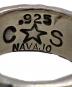 中古・古着 Cody Sanderson (コディ・サンダーソン) NAVAJOスタースタンプリング/Star Stamp Ring シルバー サイズ:なし：16000円