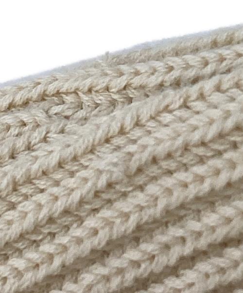 AURALEE（オーラリー）AURALEE (オーラリー) SUPER HARD TWIST RIB KNIT SHORT P/O/スーパーハードツイスト リブニット ショートプルオーバー アイボリーの古着・服飾アイテム