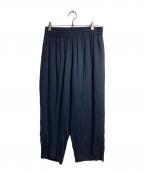 Graphpaperグラフペーパー）の古着「イージーパンツ / SIDOGRAS Twill Viscose Sleeping Easy Pants」｜ネイビー