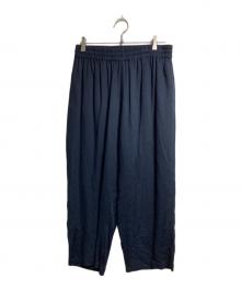 Graphpaper（グラフペーパー）の古着「イージーパンツ / SIDOGRAS Twill Viscose Sleeping Easy Pants」｜ネイビー