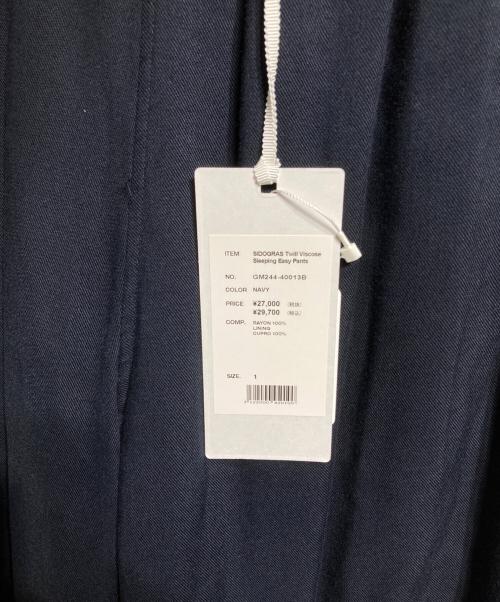 Graphpaper（グラフペーパー）Graphpaper (グラフペーパー) イージーパンツ / SIDOGRAS Twill Viscose Sleeping Easy Pants ネイビー サイズ:1の古着・服飾アイテム