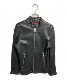 DIESEL（ディーゼル）の古着「ラムレザーライダースジャケット/Lambskin Biker Jacket」｜ブラック