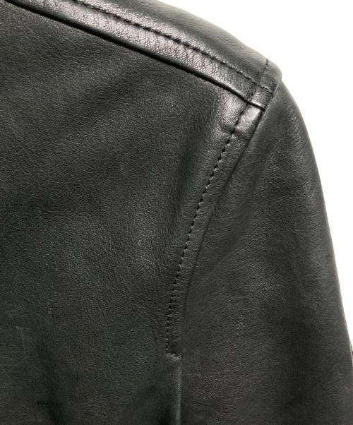DIESEL（ディーゼル）DIESEL (ディーゼル) ラムレザーライダースジャケット/Lambskin Biker Jacket ブラック サイズ:XSの古着・服飾アイテム