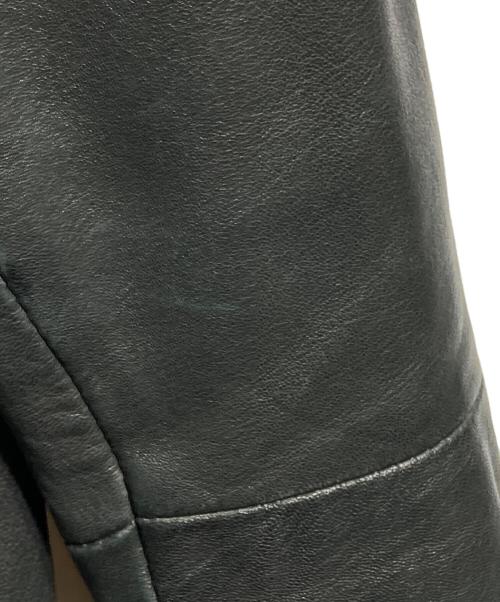 DIESEL（ディーゼル）DIESEL (ディーゼル) ラムレザーライダースジャケット/Lambskin Biker Jacket ブラック サイズ:XSの古着・服飾アイテム