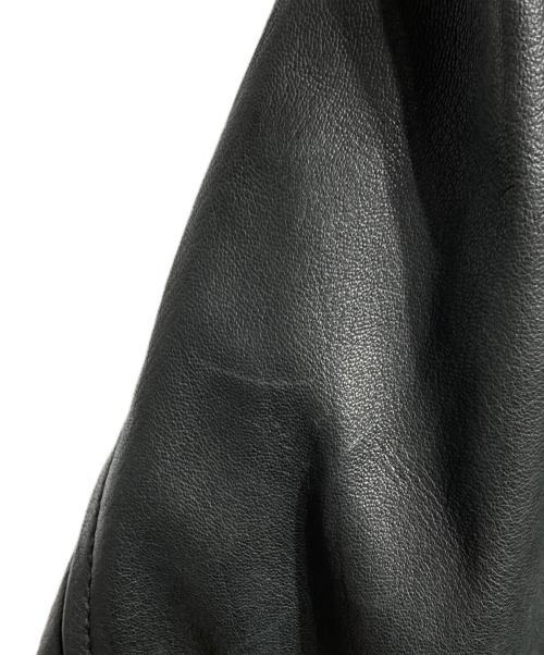 DIESEL（ディーゼル）DIESEL (ディーゼル) ラムレザーライダースジャケット/Lambskin Biker Jacket ブラック サイズ:XSの古着・服飾アイテム