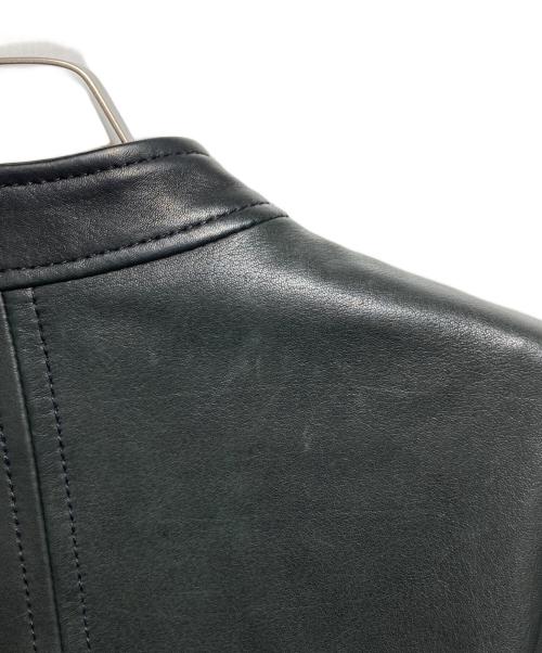 DIESEL（ディーゼル）DIESEL (ディーゼル) ラムレザーライダースジャケット/Lambskin Biker Jacket ブラック サイズ:XSの古着・服飾アイテム