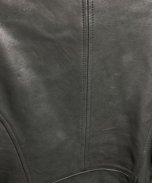 DIESEL（ディーゼル）DIESEL (ディーゼル) ラムレザーライダースジャケット/Lambskin Biker Jacket ブラック サイズ:XSの古着・服飾アイテム