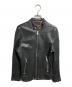 DIESEL（ディーゼル）の古着「ラムレザーライダースジャケット/Lambskin Biker Jacket」｜ブラック