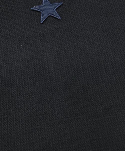 GIVENCHY（ジバンシィ）GIVENCHY (ジバンシィ) スターパッチニット ネイビー サイズ:Sの古着・服飾アイテム