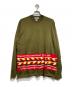COMME des GARCONS SHIRT（コムデギャルソンシャツ）の古着「ジオメトリックパターンセーター/Geometric pattern sweater」｜オリーブ