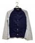 COMME des GARCONS HOMME PLUS（コムデギャルソンオムプリュス）の古着「ウール切替カーディガン/Wool-Panel Cardigan」｜ネイビー