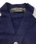 中古・古着 COMME des GARCONS HOMME PLUS (コムデギャルソンオムプリュス) ウール切替カーディガン/Wool-Panel Cardigan ネイビー サイズ:Free：23000円