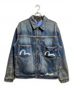 EVISU×GDCエヴィス×ジーディーシー）の古着「WASHED TYPE 2 DENIM JACKET」｜インディゴ