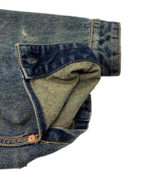 EVISU（エヴィス）EVISU (エヴィス) GDC (ジーディーシー) WASHED TYPE 2 DENIM JACKET インディゴ サイズ:Ｌの古着・服飾アイテム
