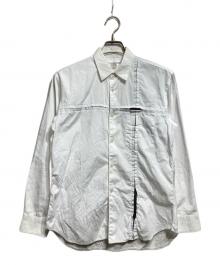 COMME des GARCONS SHIRT（コムデギャルソンシャツ）の古着「カッティングデザインインシャツ」｜ホワイト