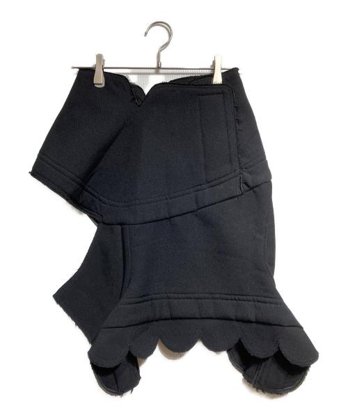 COMME des GARCONS（コムデギャルソン）COMME des GARCONS (コムデギャルソン) 内ポリエステルウールラップスカート/Polyester-wool wrap skirt ブラック サイズ:Sの古着・服飾アイテム