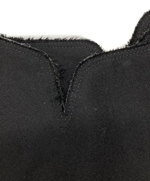COMME des GARCONS（コムデギャルソン）COMME des GARCONS (コムデギャルソン) 内ポリエステルウールラップスカート/Polyester-wool wrap skirt ブラック サイズ:Sの古着・服飾アイテム