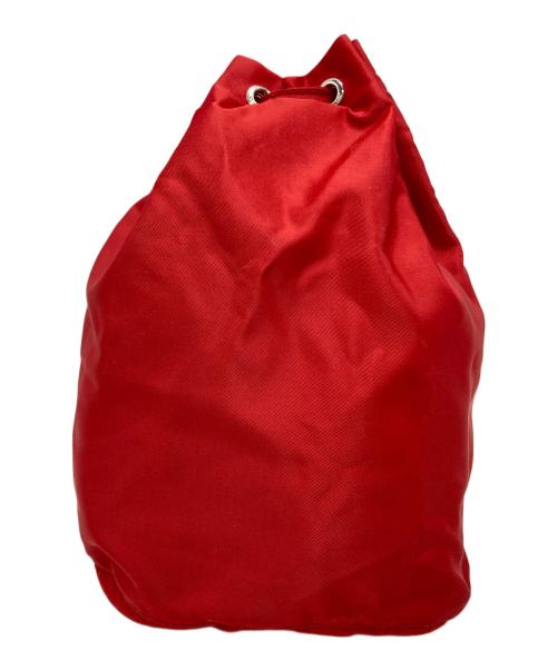 PRADA（プラダ）PRADA (プラダ) ナイロン巾着ポーチ/Nylon Drawstring Pouch レッド サイズ:不明の古着・服飾アイテム