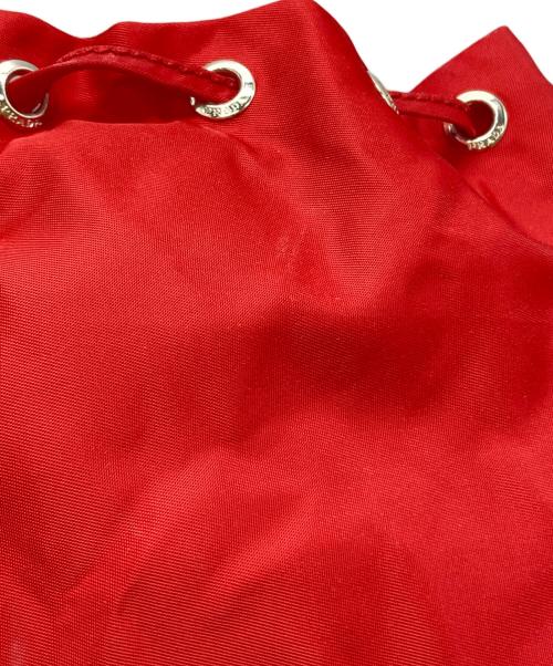 PRADA（プラダ）PRADA (プラダ) ナイロン巾着ポーチ/Nylon Drawstring Pouch レッド サイズ:不明の古着・服飾アイテム