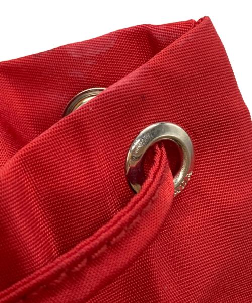 PRADA（プラダ）PRADA (プラダ) ナイロン巾着ポーチ/Nylon Drawstring Pouch レッド サイズ:不明の古着・服飾アイテム