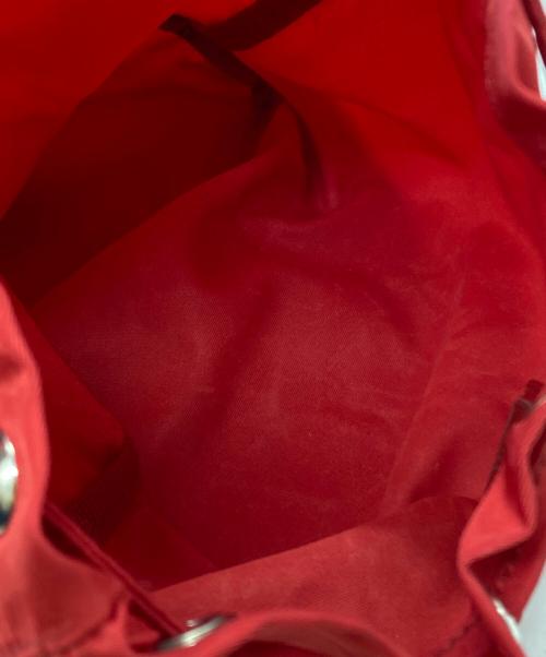 PRADA（プラダ）PRADA (プラダ) ナイロン巾着ポーチ/Nylon Drawstring Pouch レッド サイズ:不明の古着・服飾アイテム