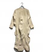 ISSEY MIYAKEイッセイミヤケ）の古着「KONE KONE Knit Dress/KONE KONE ニットドレス」｜ベージュ