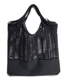 ISSEY MIYAKE good goods（イッセイ ミヤケ グッド グッズ）の古着「ニットトートバッグ」｜ブラック