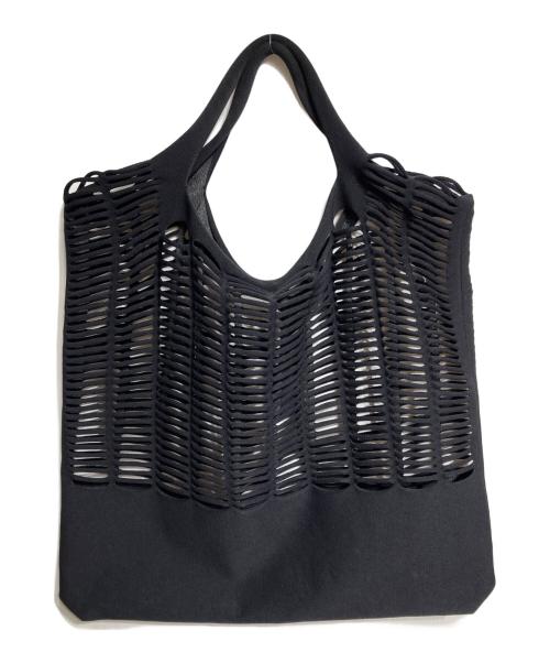 ISSEY MIYAKE good goods（イッセイ ミヤケ グッド グッズ）ISSEY MIYAKE good goods (イッセイ ミヤケ グッド グッズ) ニットトートバッグ ブラックの古着・服飾アイテム