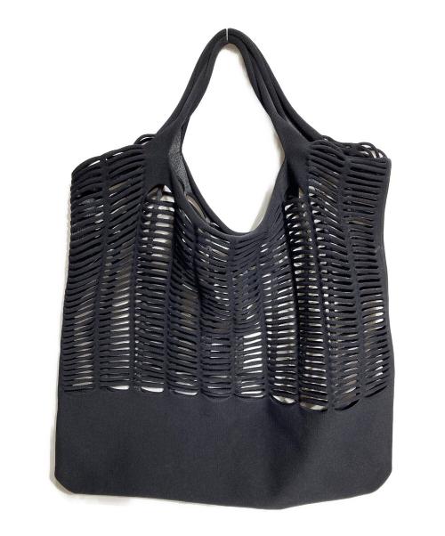 ISSEY MIYAKE good goods（イッセイ ミヤケ グッド グッズ）ISSEY MIYAKE good goods (イッセイ ミヤケ グッド グッズ) ニットトートバッグ ブラックの古着・服飾アイテム