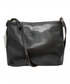 Y'2 leatherワイツーレザー）の古着「レザーショルダーバッグ/Leather shoulder bag」｜ブラック