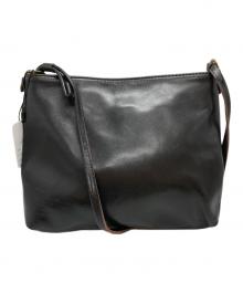 Y'2 leather（ワイツーレザー）の古着「レザーショルダーバッグ/Leather shoulder bag」｜ブラック