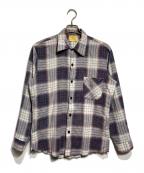 Searsシアーズ）の古着「70’s チェックシャツ」｜グレー