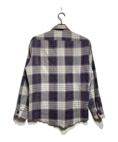 Sears（シアーズ）Sears (シアーズ) 70’s チェックシャツ グレー サイズ:Mの古着・服飾アイテム