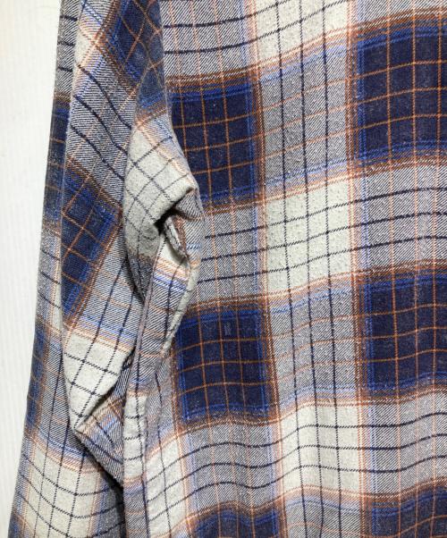 Sears（シアーズ）Sears (シアーズ) 70’s チェックシャツ グレー サイズ:Mの古着・服飾アイテム
