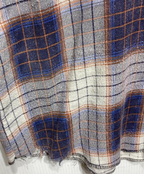 Sears（シアーズ）Sears (シアーズ) 70’s チェックシャツ グレー サイズ:Mの古着・服飾アイテム
